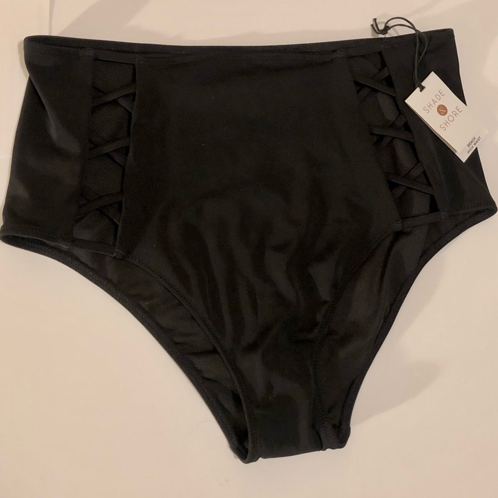 Black High-Waisted Bikini Bottoms